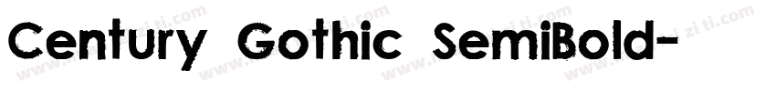 Century Gothic SemiBold字体转换